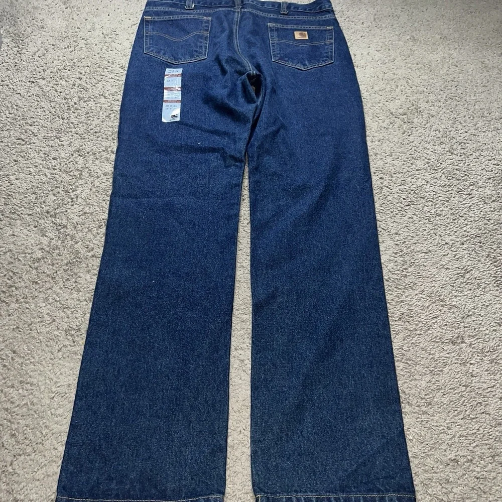 Vintage Carhartt Jeans Mens Straight Fit Relaxed Leg Denim B18 38x34